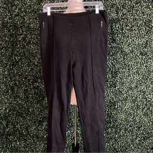 Men's Black Slim Fit Zip Pocket Pants